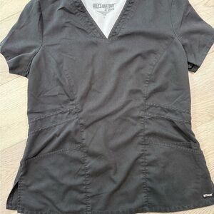 Greys anatomy women’s black scrub top size large